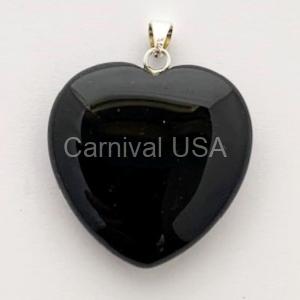 Black Obsidian Heart Pendant