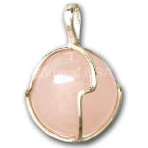 Rose Quartz Ball Pendant
