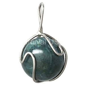 Chrysocolla Ball Pendant