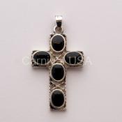 Onyx Cross Pendant