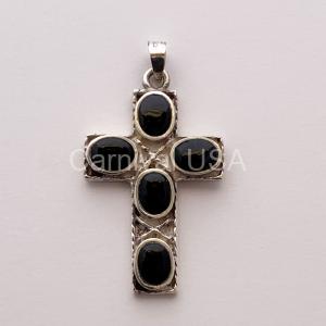 Onyx Cross Pendant