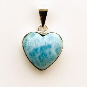 Larimar Heart Pendant.