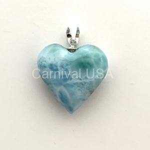 Larimar Heart Pendant.