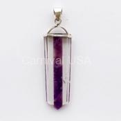 Clear Quartz & Amethyst Pendant