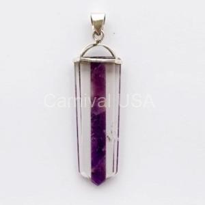 Clear Quartz & Amethyst Pendant