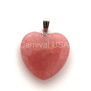 Rhodochrosite Heart Pendant