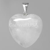 Rose Quartz Heart Pendant