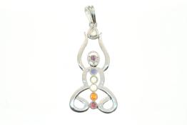 Silver Plated Chakra/Meditation Pendant