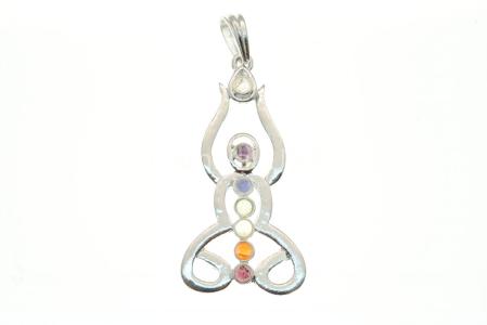 Silver Plated Chakra/Meditation Pendant