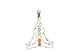 Silver Plated Chakra/Meditation Pendant