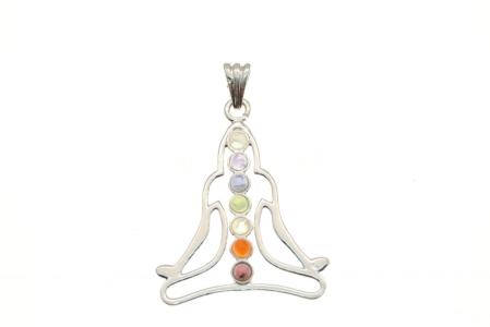 Silver Plated Chakra/Meditation Pendant