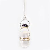 Clear Quartz W/Ame Pendulum
