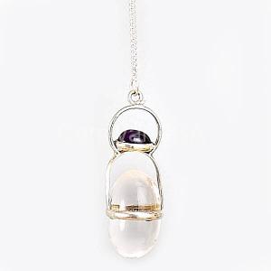 Clear Quartz W/Ame Pendulum