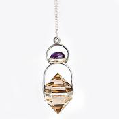 Clear Quartz w/Ame Pendulum