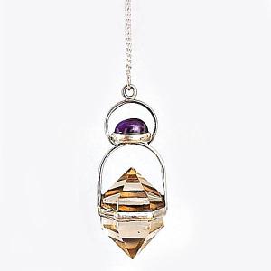 Clear Quartz w/Ame Pendulum