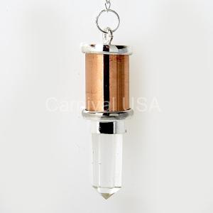 Clear Quartz & Copper Pendulum