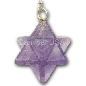 Amethyst Merkaba Pendulum