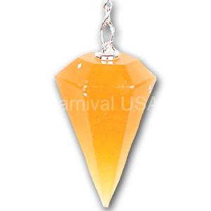 Orange Calcite Pendulum