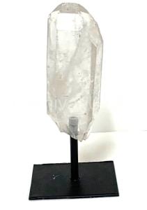 Clear Quartz Point On Metal Base