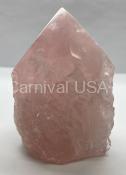 Rose Quartz Point Gem Cut Base