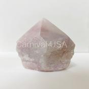 Rose Quartz AURA Point Cut Base