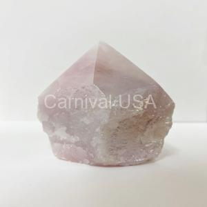 Rose Quartz AURA Point Cut Base
