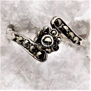 Marcasite Flower Ring
