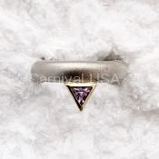 Palladium Amethyst Ring