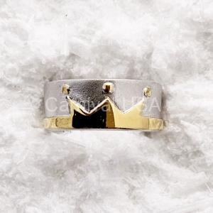 Palladium Crown Ring