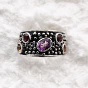Multi Stones Cluster ring-7
