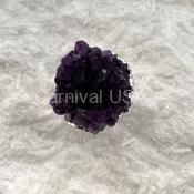 Sterling Plated Amethyst Cluster Ring