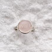 Sterling Silver Rose Quartz Ring