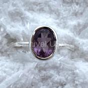 Amethyst Oval Ring-8