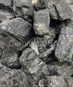 Black Tourmaline Rough Flat