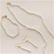 Gold Plated Freshwater Pearl set