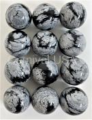 Snowflake Obsidian Marble 14mm