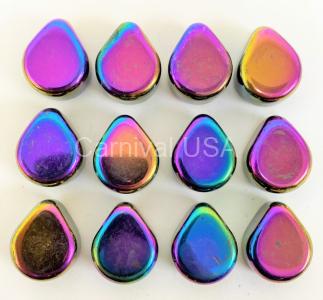 Rainbow Hematite Teardrop