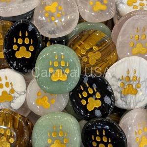 Wolf Paw Totem Stone