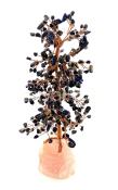 Lapis Tree w/Rose Quartz Base 8