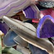 Agate Slabs Tumbled