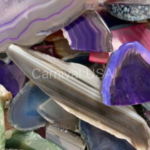Agate Slabs Tumbled