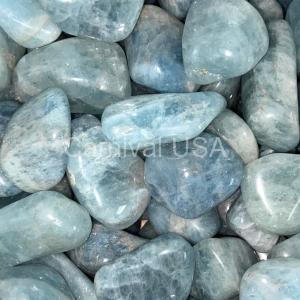 Aquamarine AA Tumbled Stones (1/2 LB)