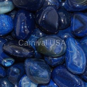 Blue Agate Tumbled Stones