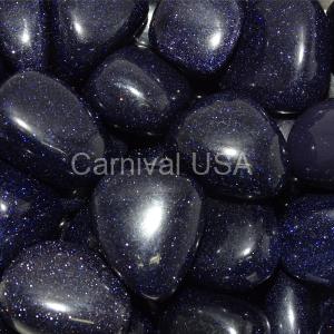 Blue Goldstone Tumbled Stones