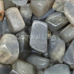 Black Moonstone Tumbled Stones