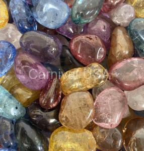 Clear Quartz Dyed Tumbled Stones