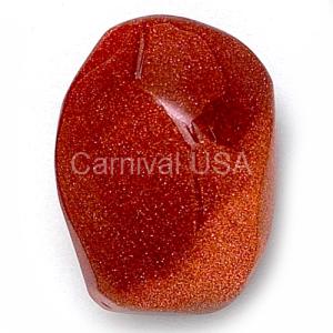 Red Goldstone Palm Stone