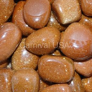 Red Goldstone Tumbled Stones
