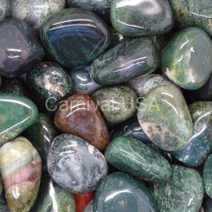 Moss Agate Tumbled Stones