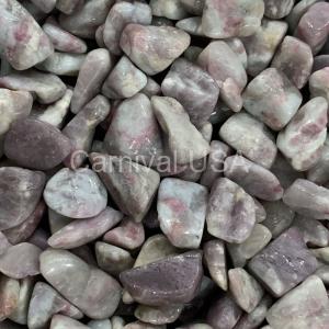 Pink Tourmaline/Quartz Tumbled Stones